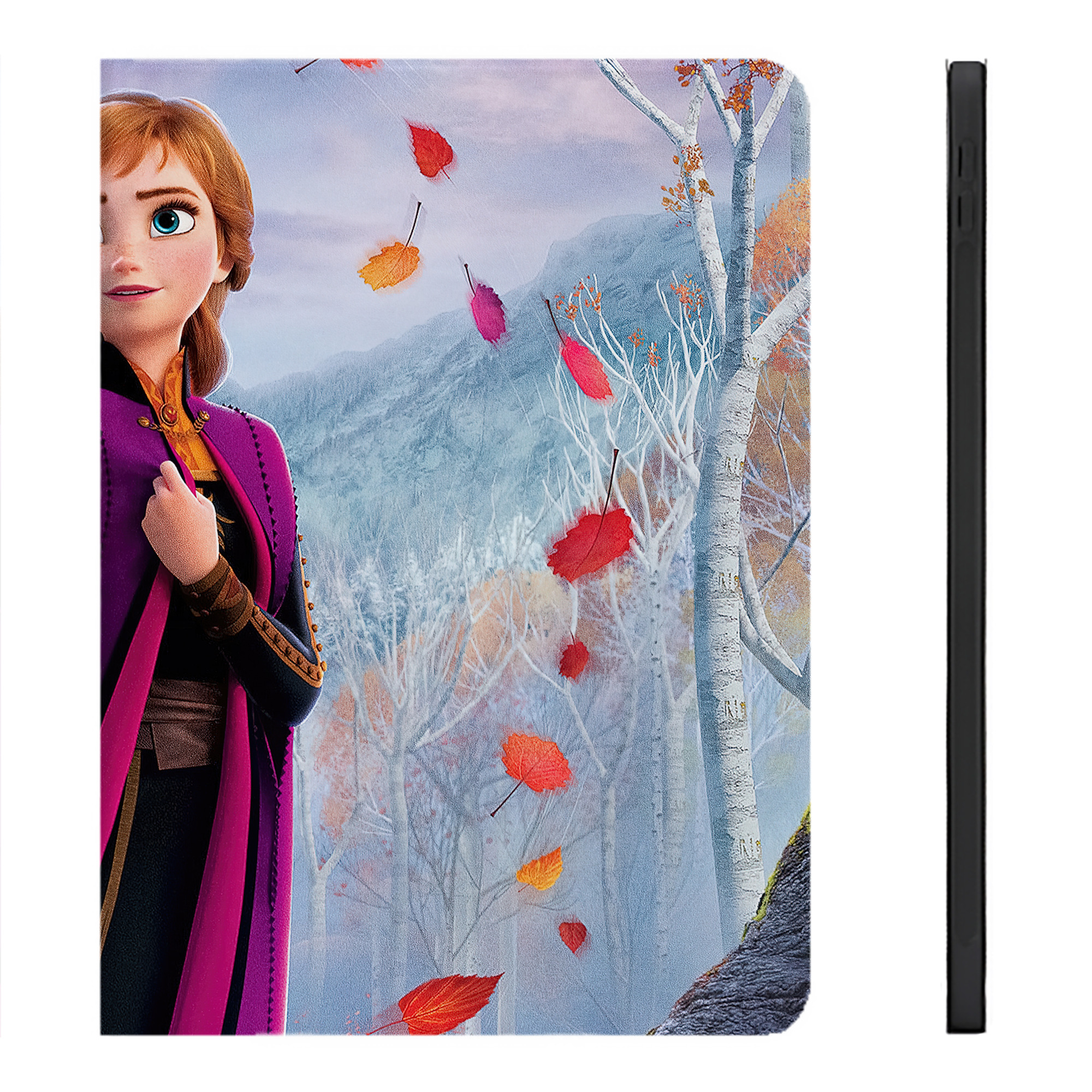 （画像用） アナと雪の女王 アンナ エルサ Frozen Anna Elsa IPadケース ペンホルダー付き ブックスタイルデザイン